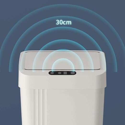 CESTO DE BASURA 13L AUTOMATICO BLANCO - Imagen 2