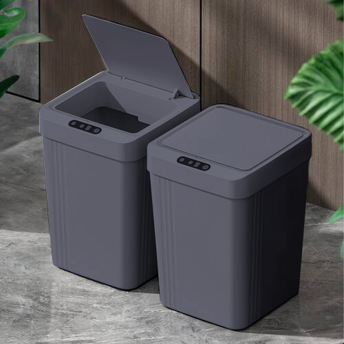 CESTO DE BASURA 13L AUTOMATICO GRIS