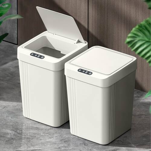 CESTO DE BASURA 13L AUTOMATICO BLANCO