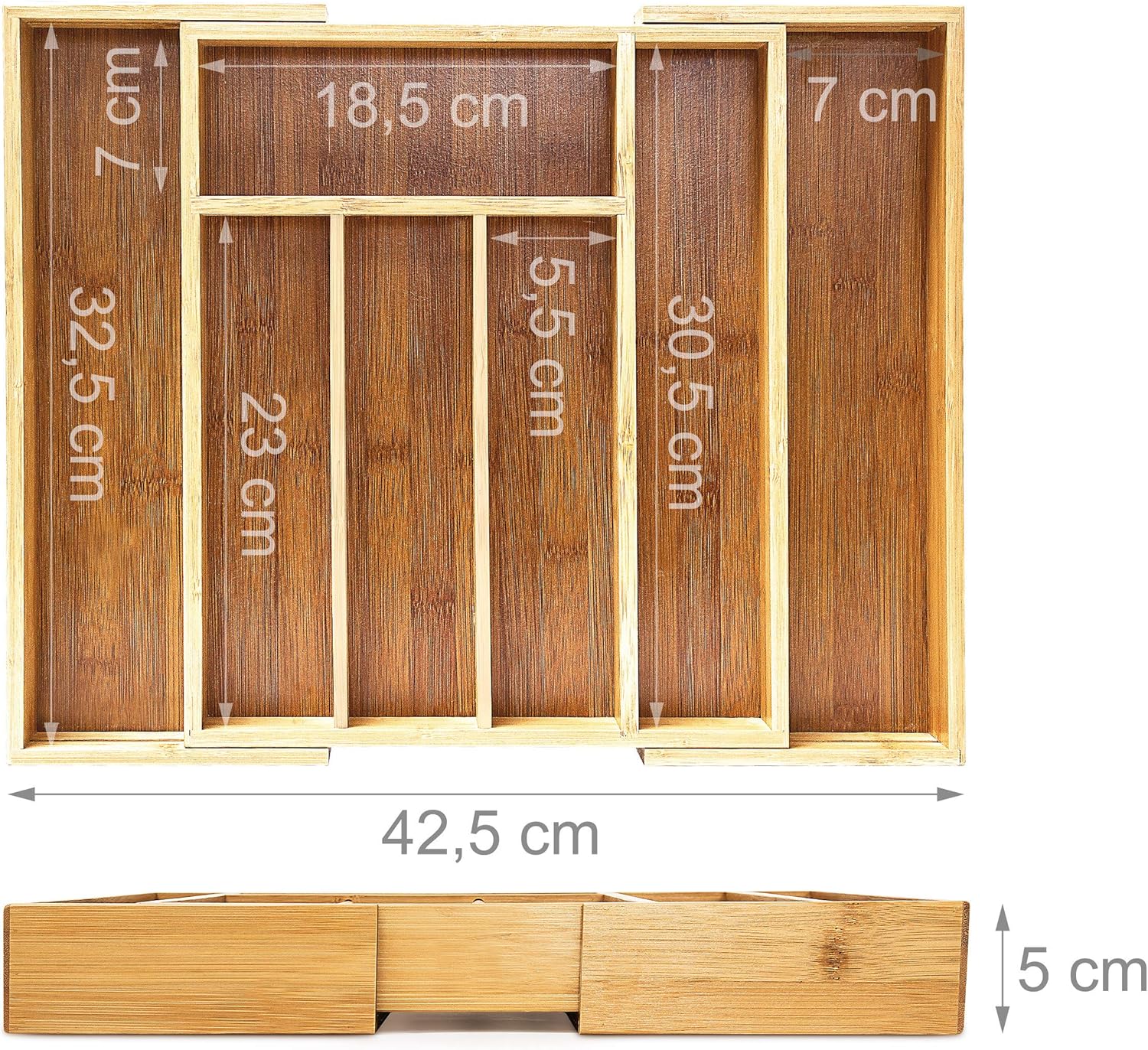 CUBIERTERO DE BAMBU AJUSTABLE - Imagen 3