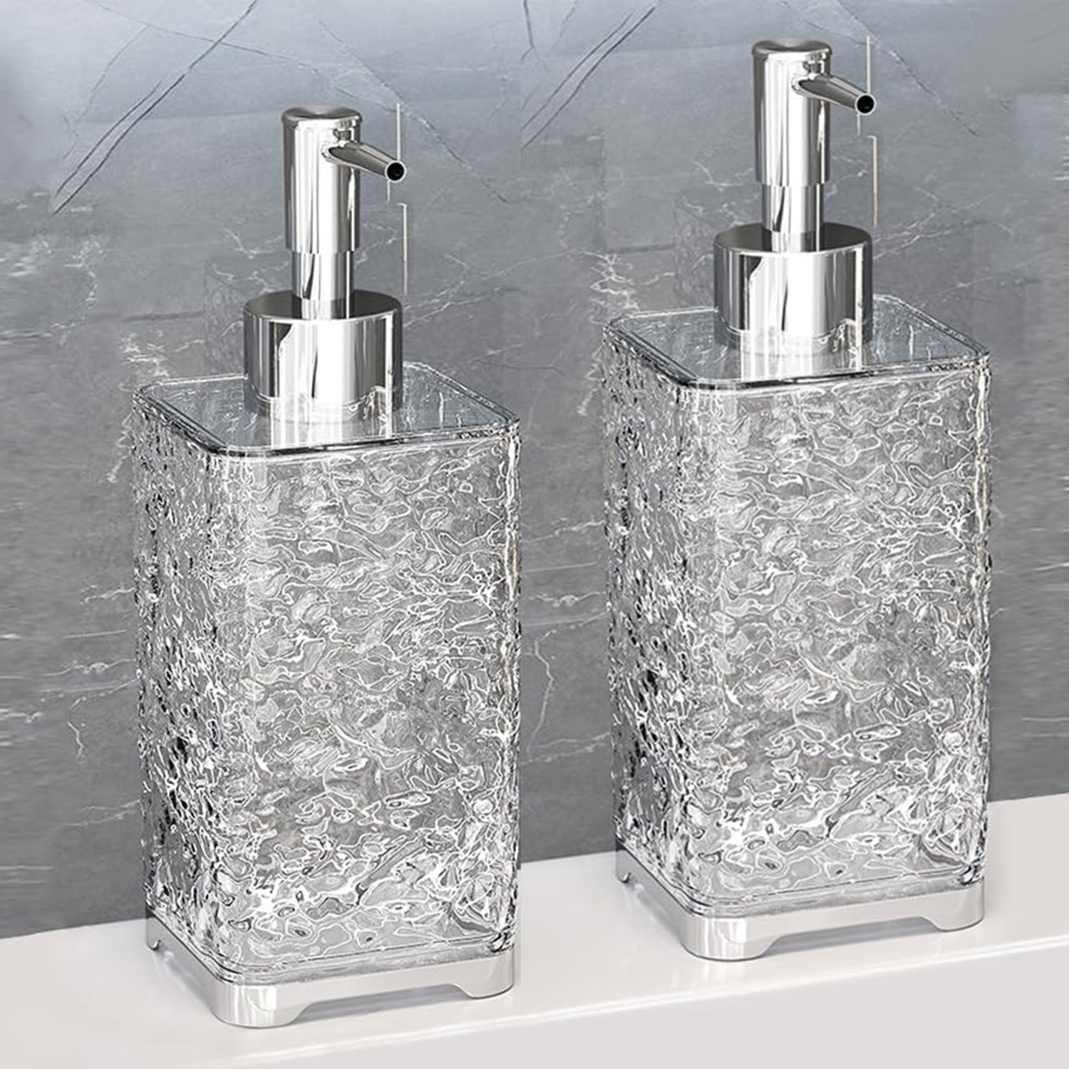 DISPENSER ACRÍLICO CON BASE CROMADA - Imagen 3