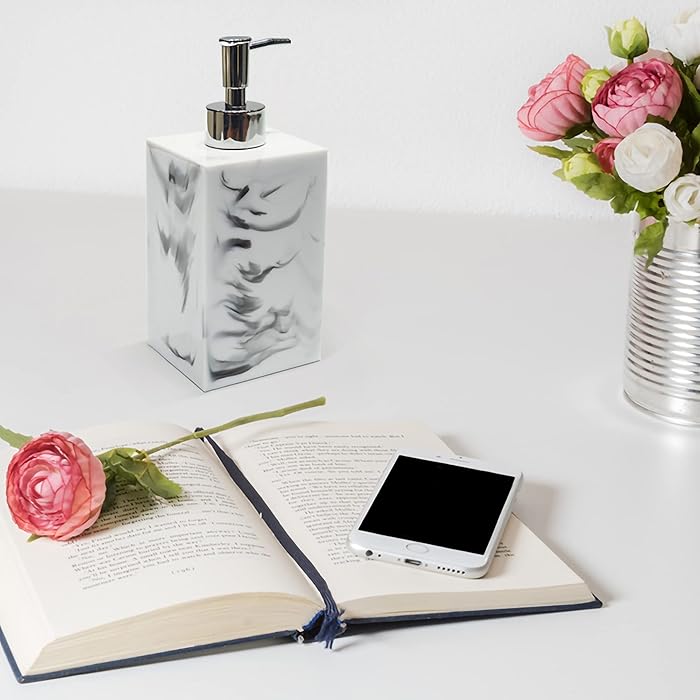 DISPENSER RESINA SIMIL MARMOL BLANCO - Imagen 3