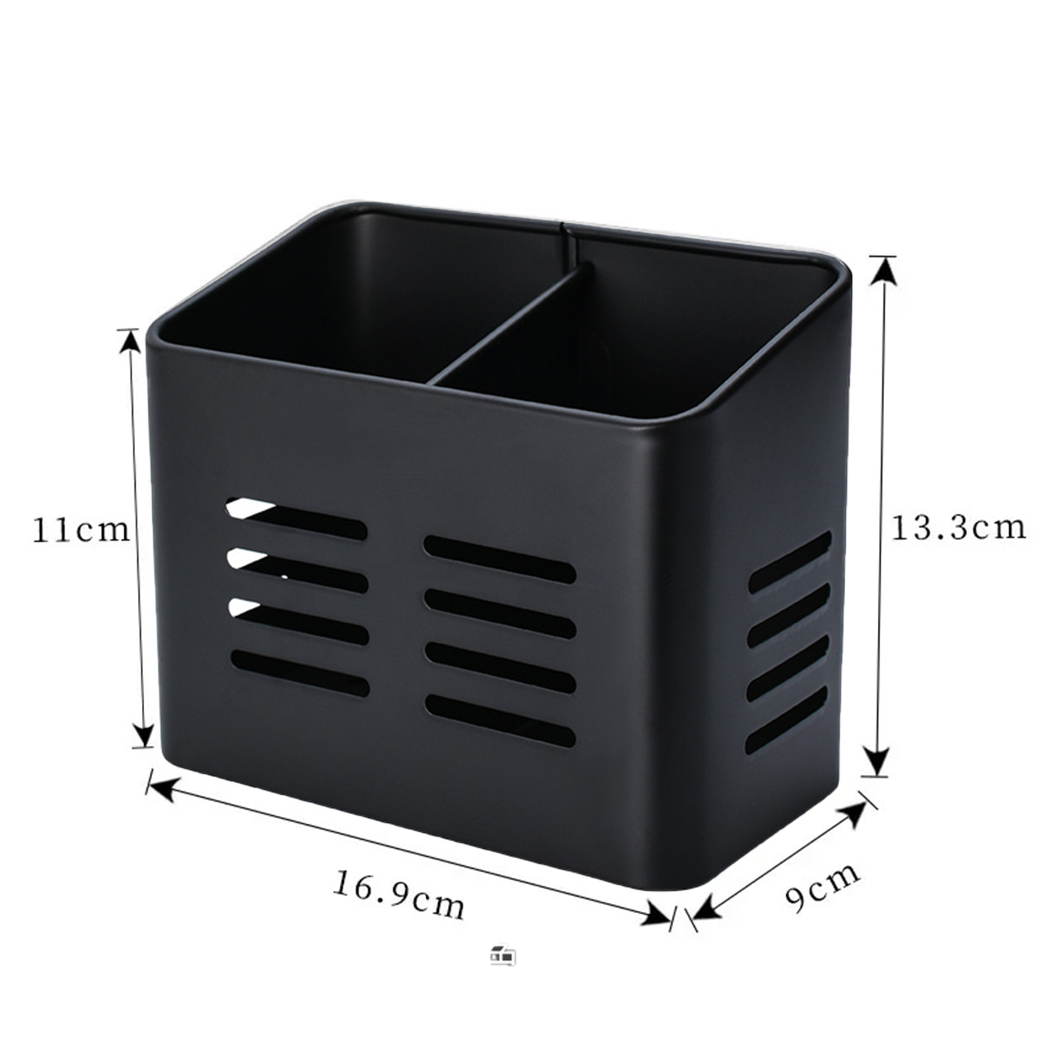 ESCURRIDOR DE CUBIERTOS ACERO NEGRO - Imagen 4