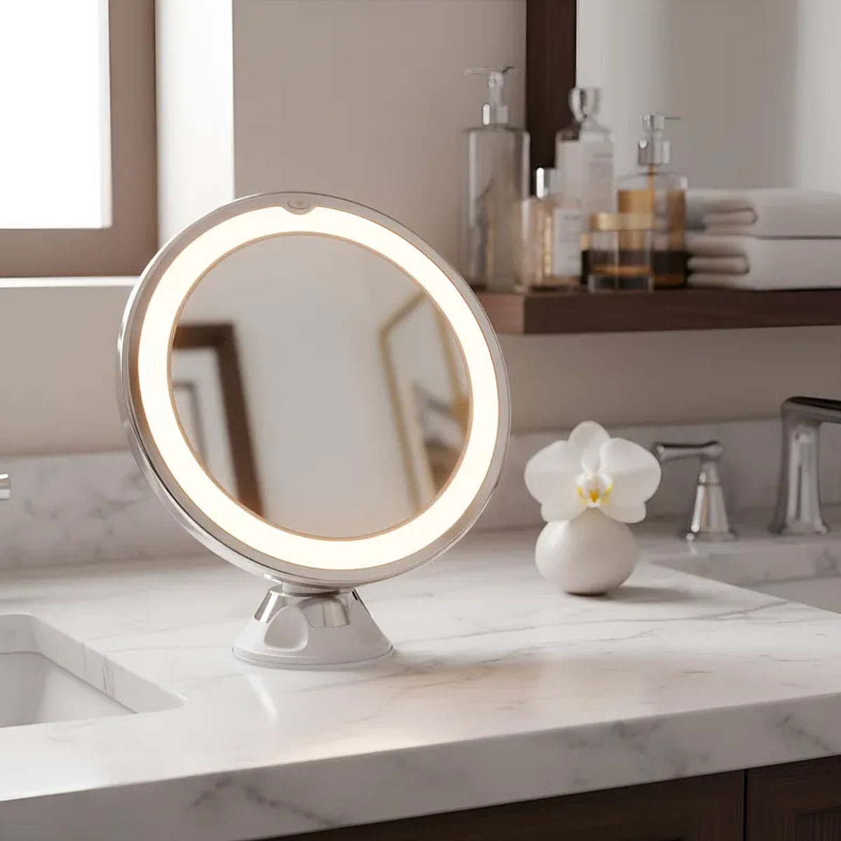 ESPEJO CON SOPAPA O DE MESA CON LUZ LED - Imagen 2