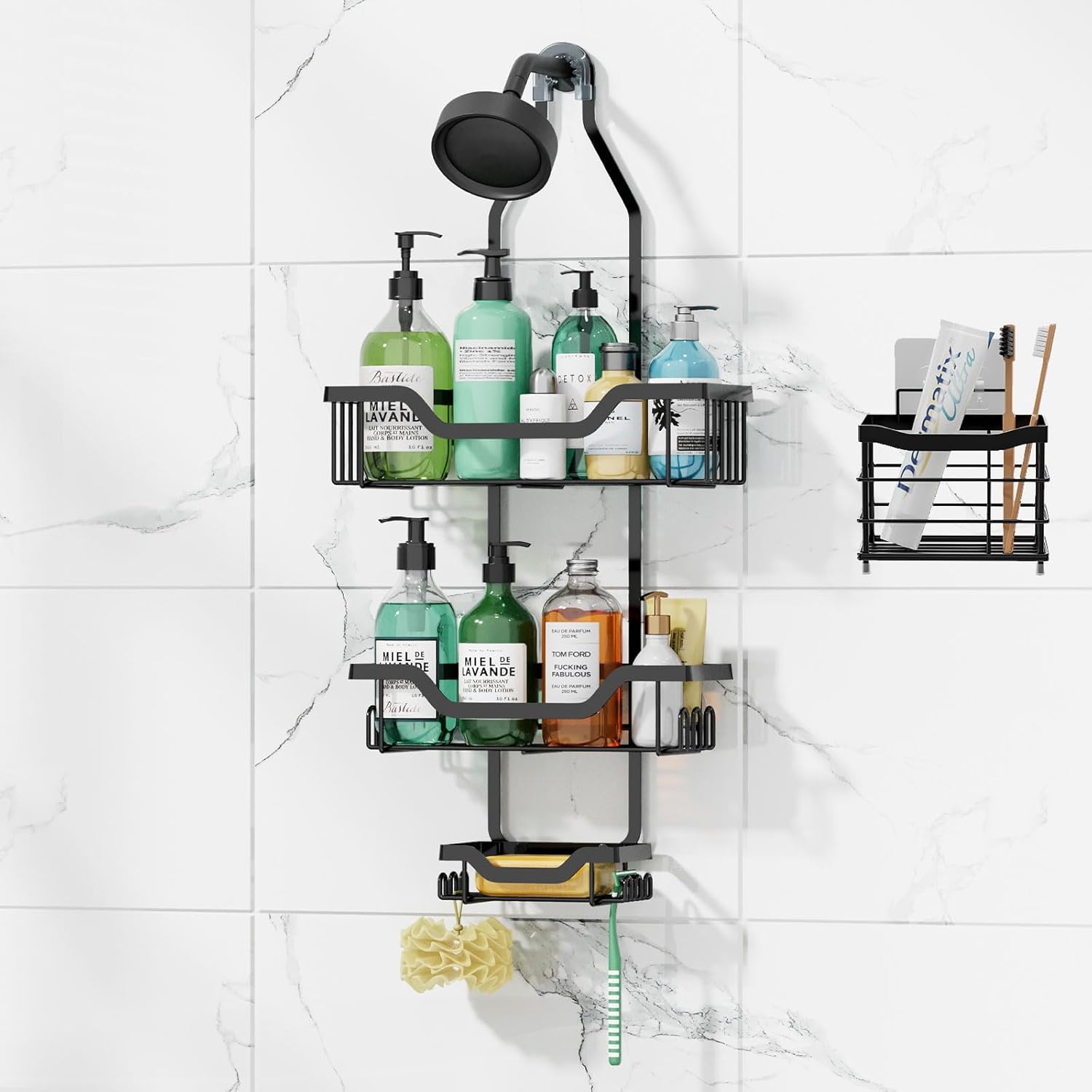 ORGANIZADOR DE DUCHA COLGANTE CON SOPAPA - Imagen 3