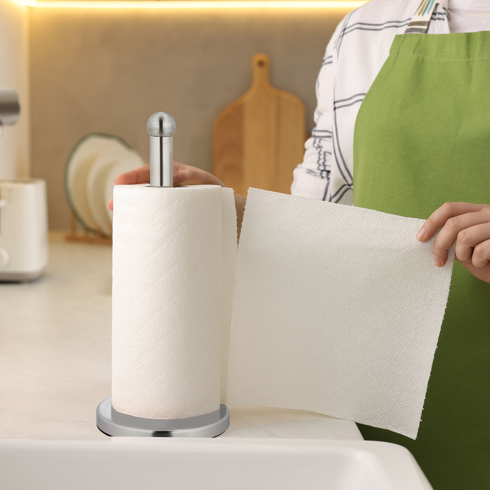 PORTA ROLLOS PARA COCINA ACERO INOX - Imagen 3