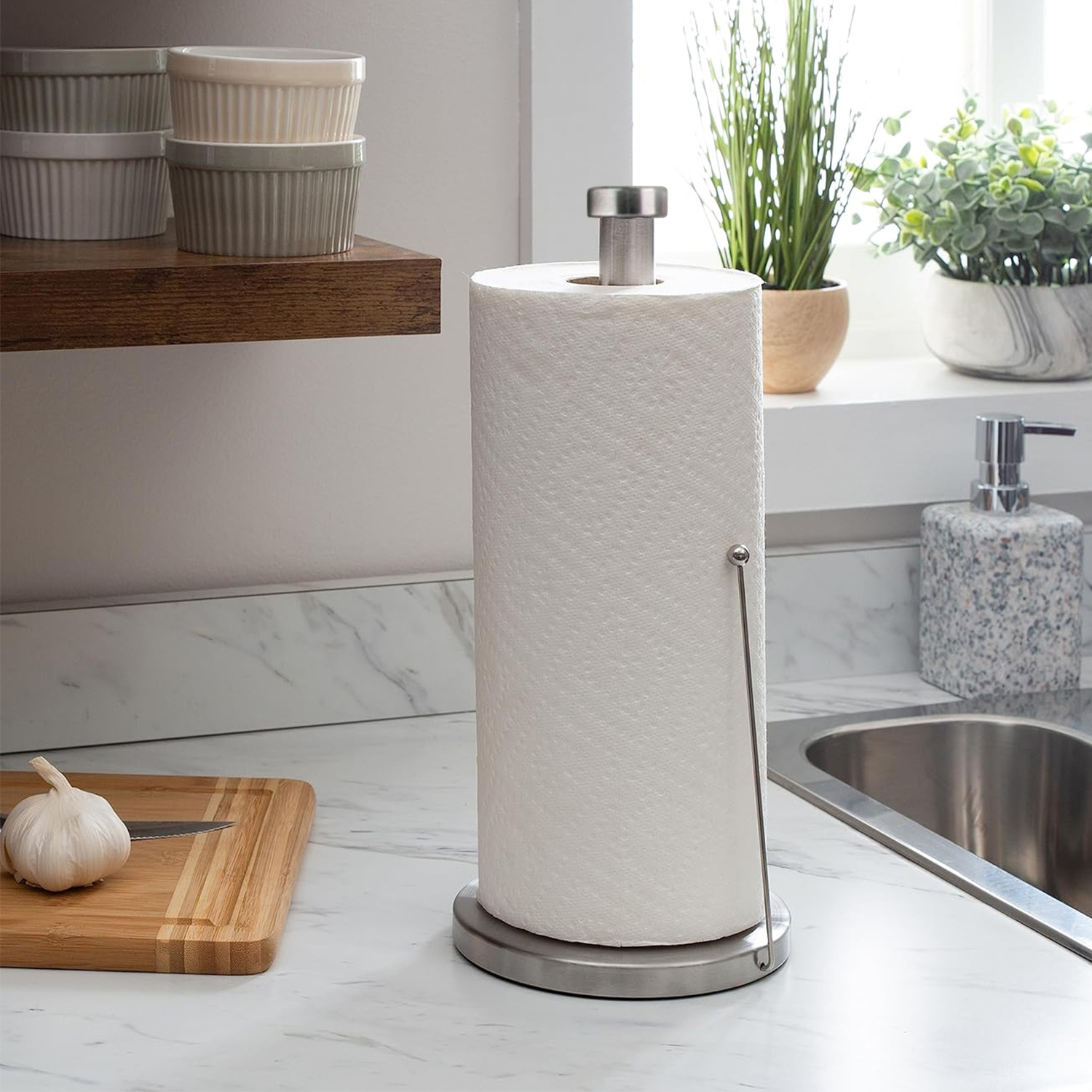 PORTA ROLLO DE COCINA ACERO INOX