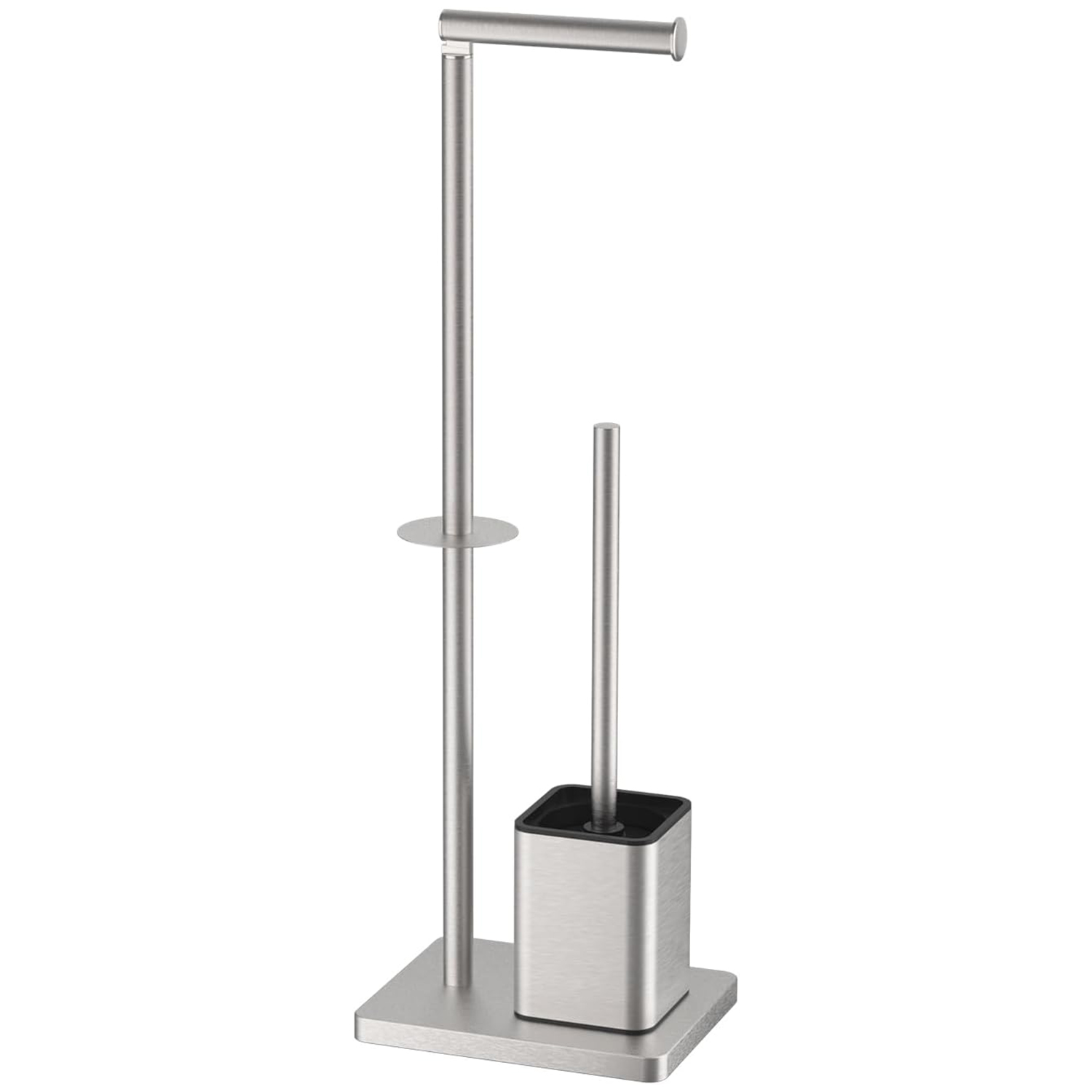 PORTA ROLLO ACERO INOX CON ESCOBILLA - Imagen 3