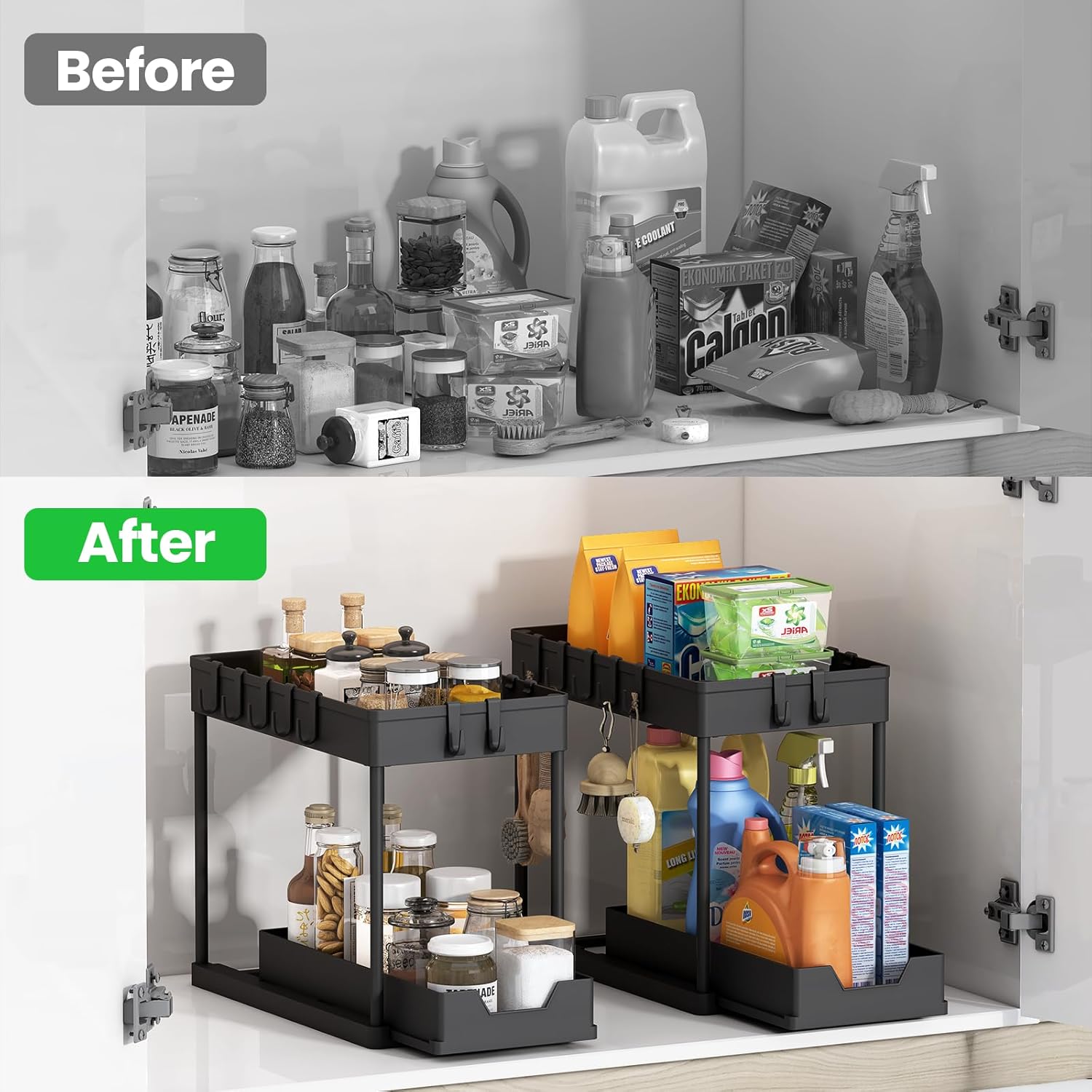 ORGANIZADOR 2 NIVELES PARA COCINA O BAÑO - Imagen 3