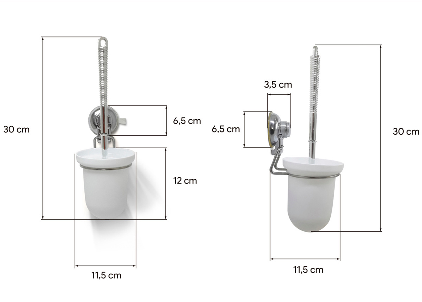 ESCOBILLA PARA BAÑO CON SOPAPA 30CM - Imagen 4