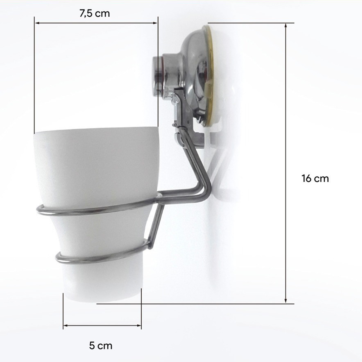 PORTA VASO CON SOPAPA PARA EL BAÑO - Imagen 4