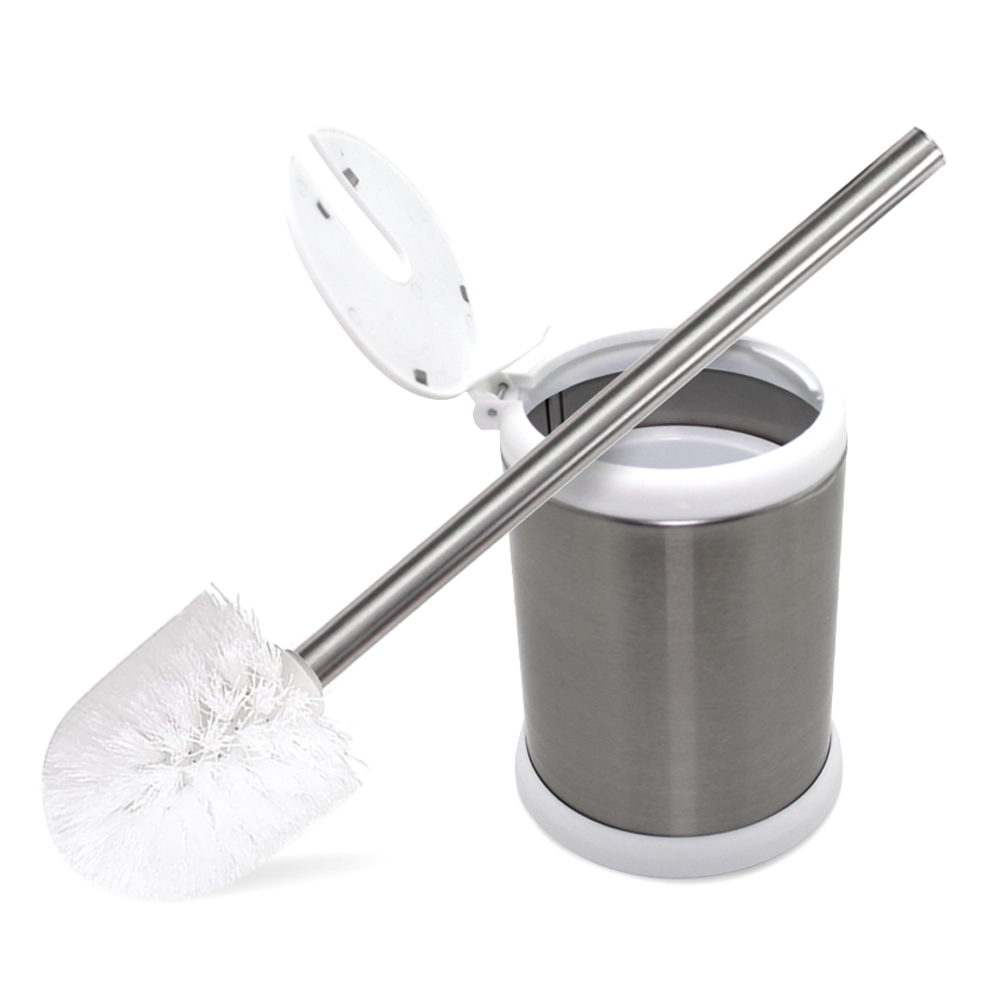 ESCOBILLA PARA INODORO CON TAPA BLANCA - Imagen 2