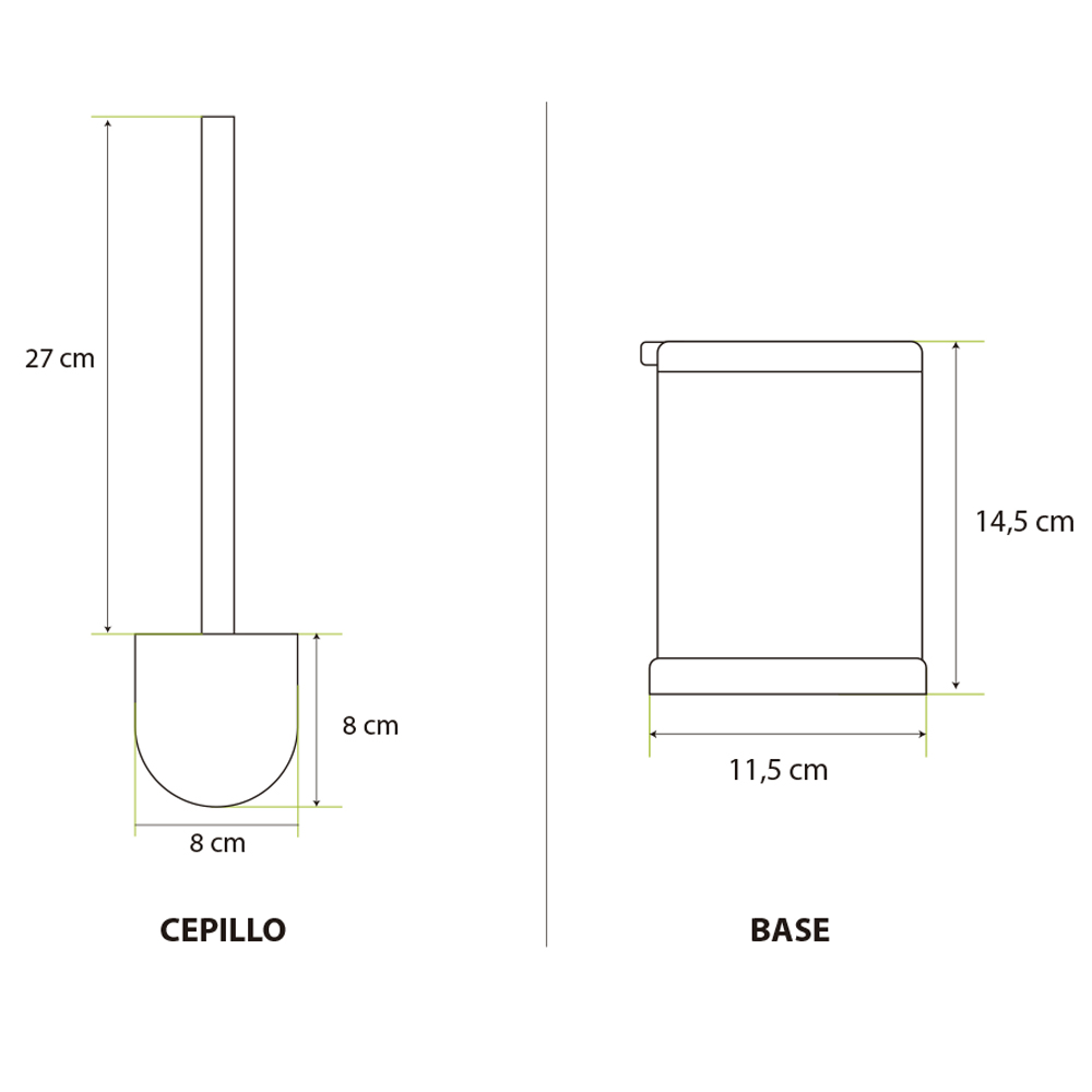 ESCOBILLA PARA INODORO CON TAPA BLANCA - Imagen 4