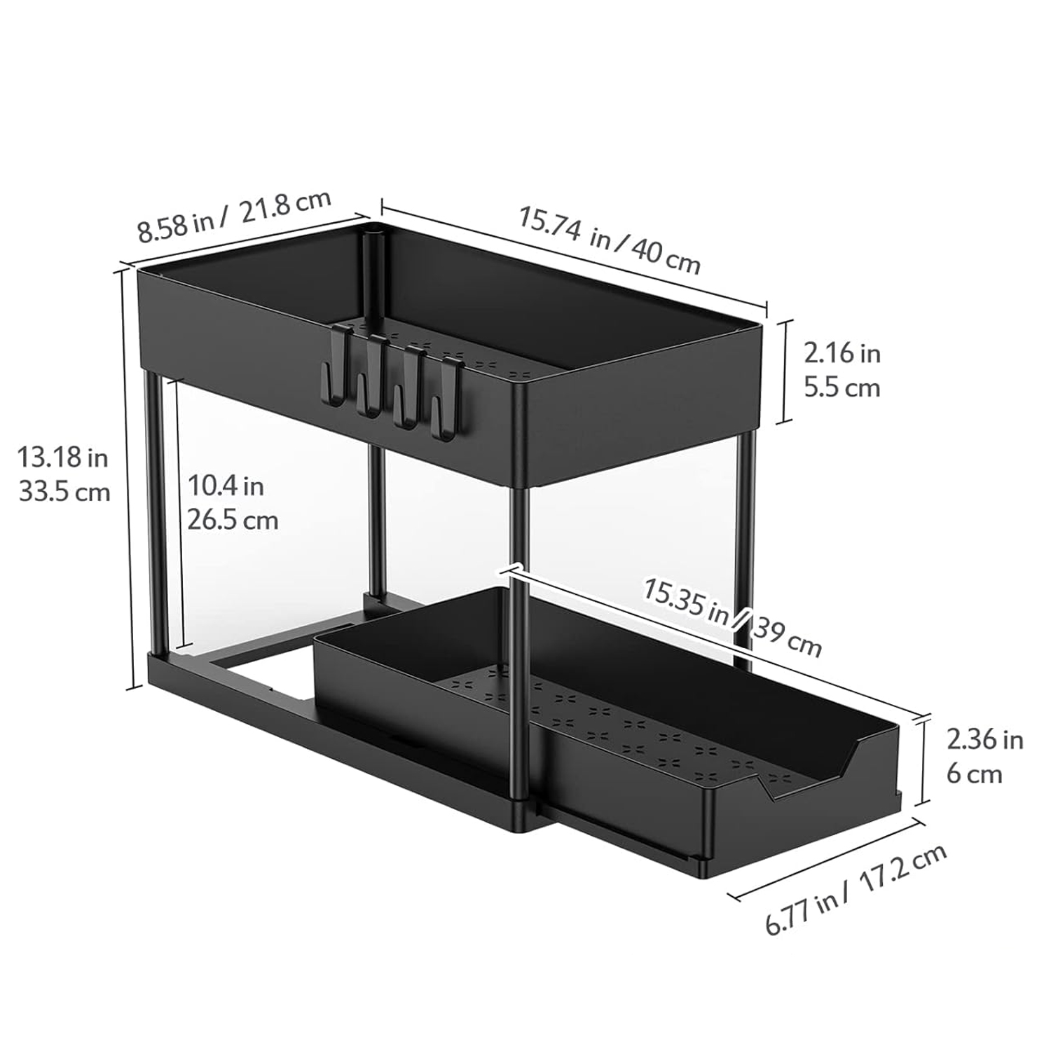 ORGANIZADOR 2 NIVELES PARA COCINA O BAÑO - Imagen 4