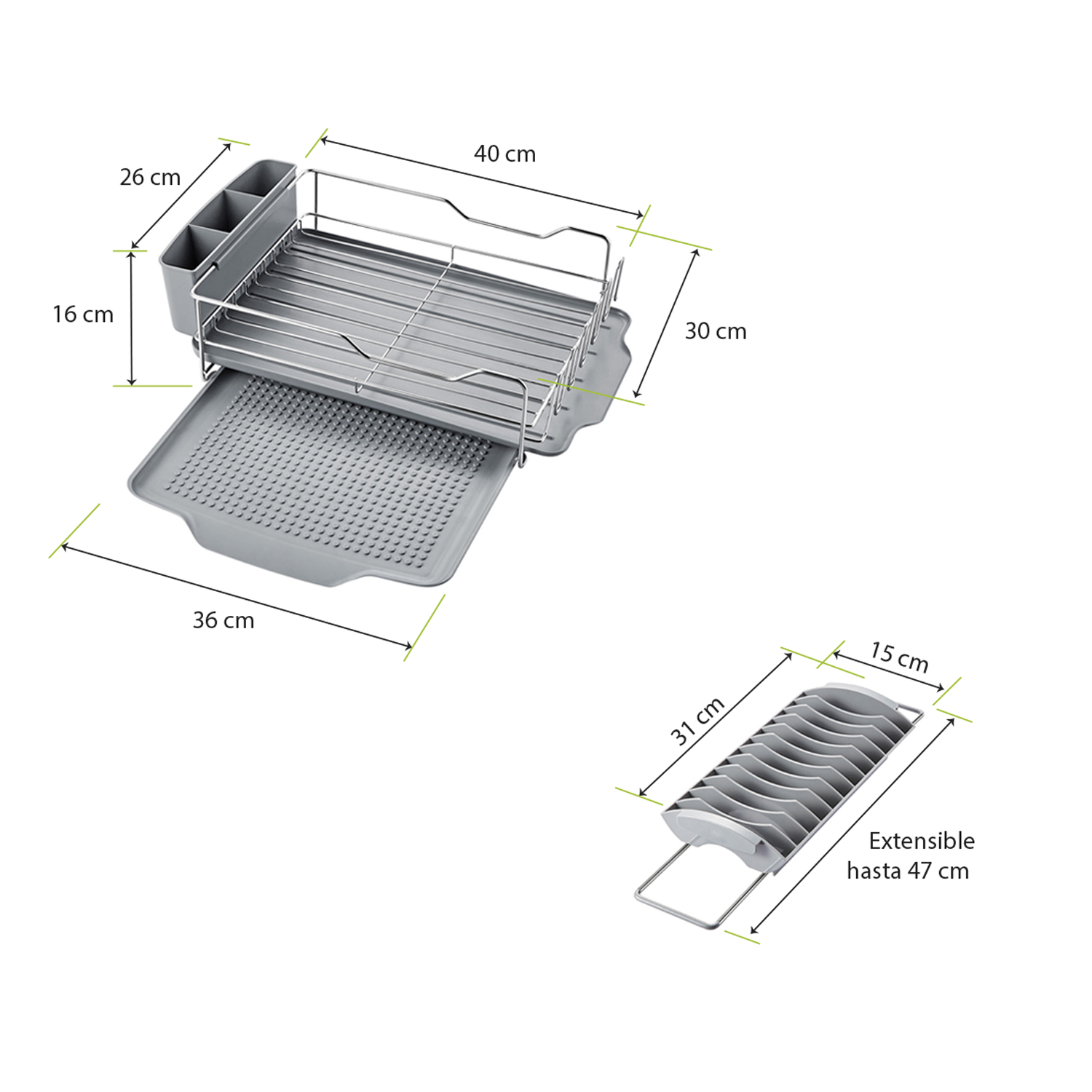 SECAPLATOS EXTENSIBLE DESARMABLE MALTA - Imagen 5