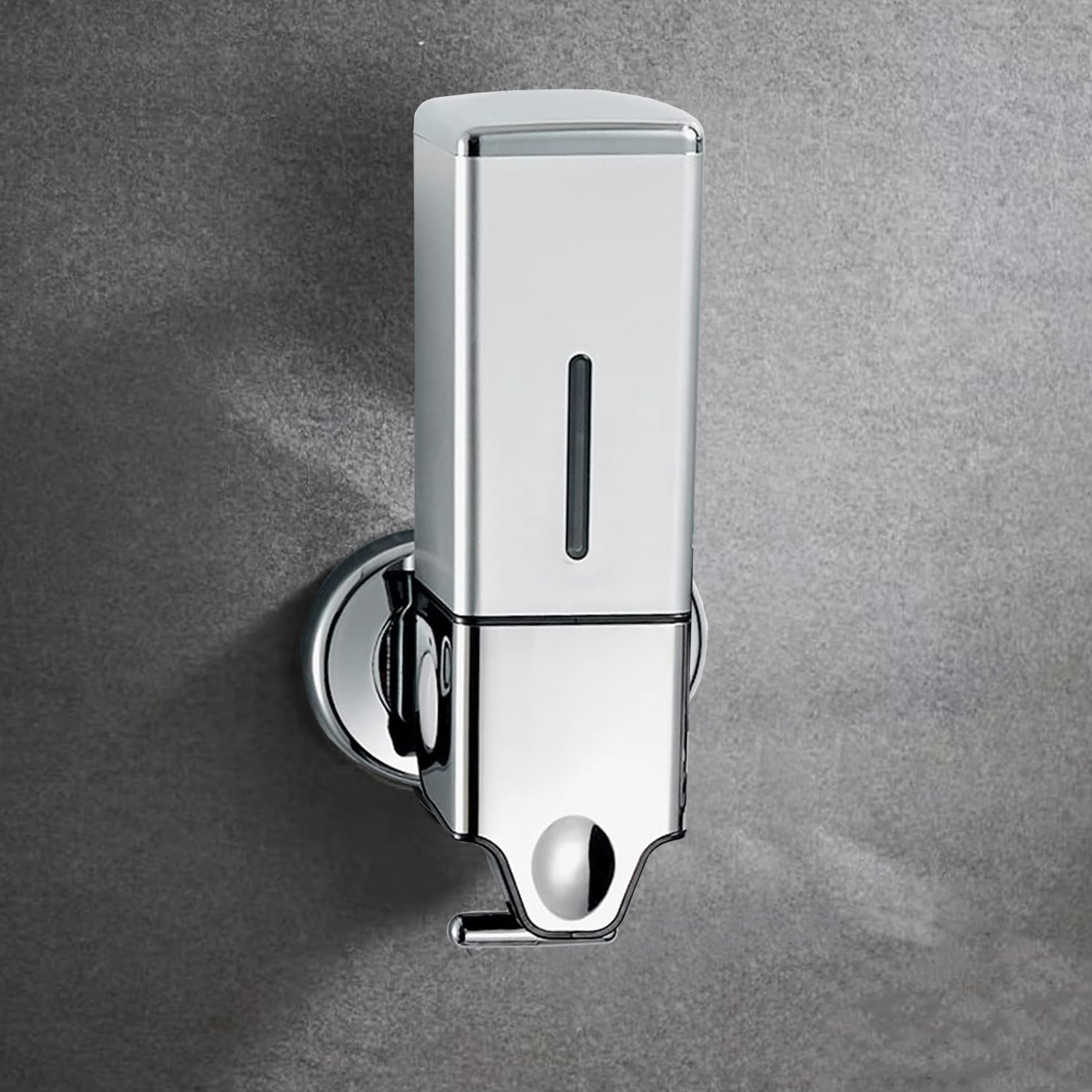 DISPENSER PARED CUADRADO GRIS 500 ML