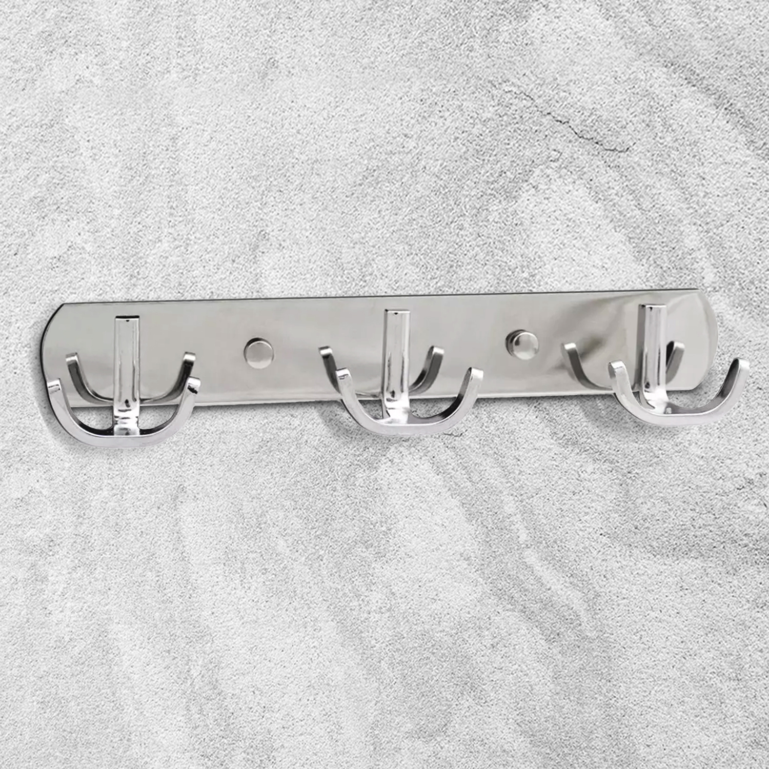 PERCHERO TRIPLE EN U DE ACERO INOXIDABLE