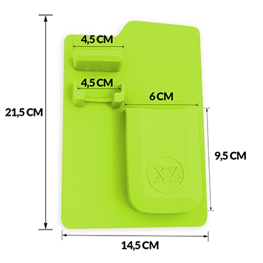 ORGANIZADOR DE SILICONA VERDE - Imagen 3