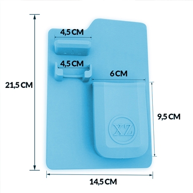 ORGANIZADOR DE SILICONA CELESTE - Imagen 3