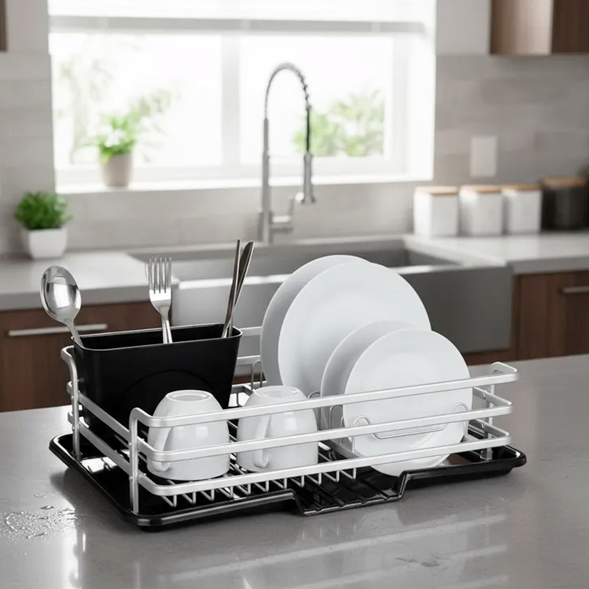 SECAPLATOS DE ALUMINIO CON DRENAJE