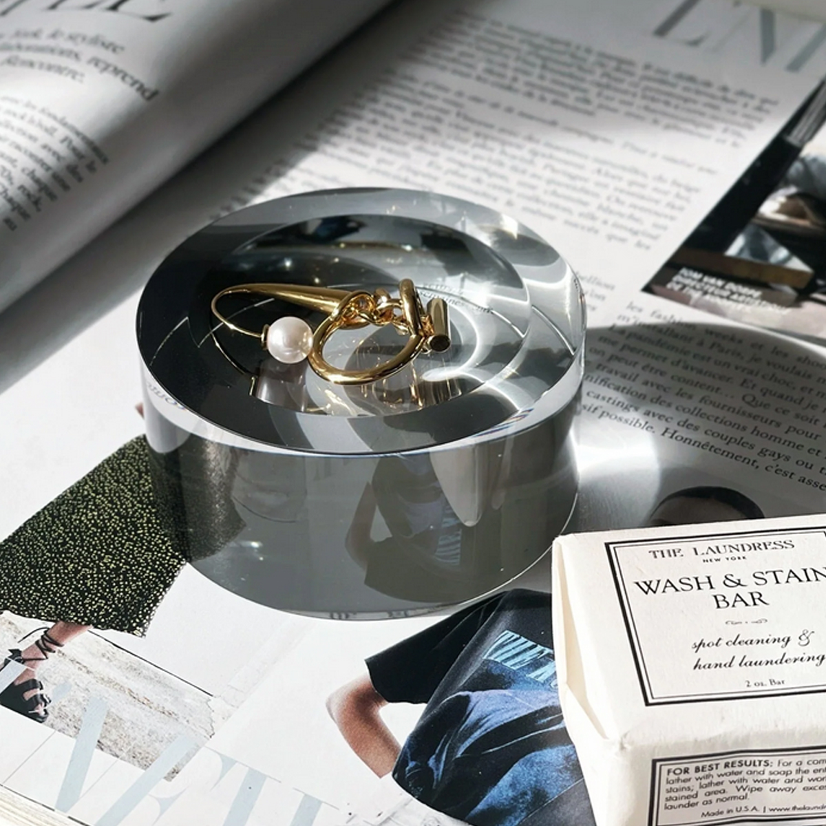 JABONERA DE CRISTAL DE BOHEMIA - Imagen 2