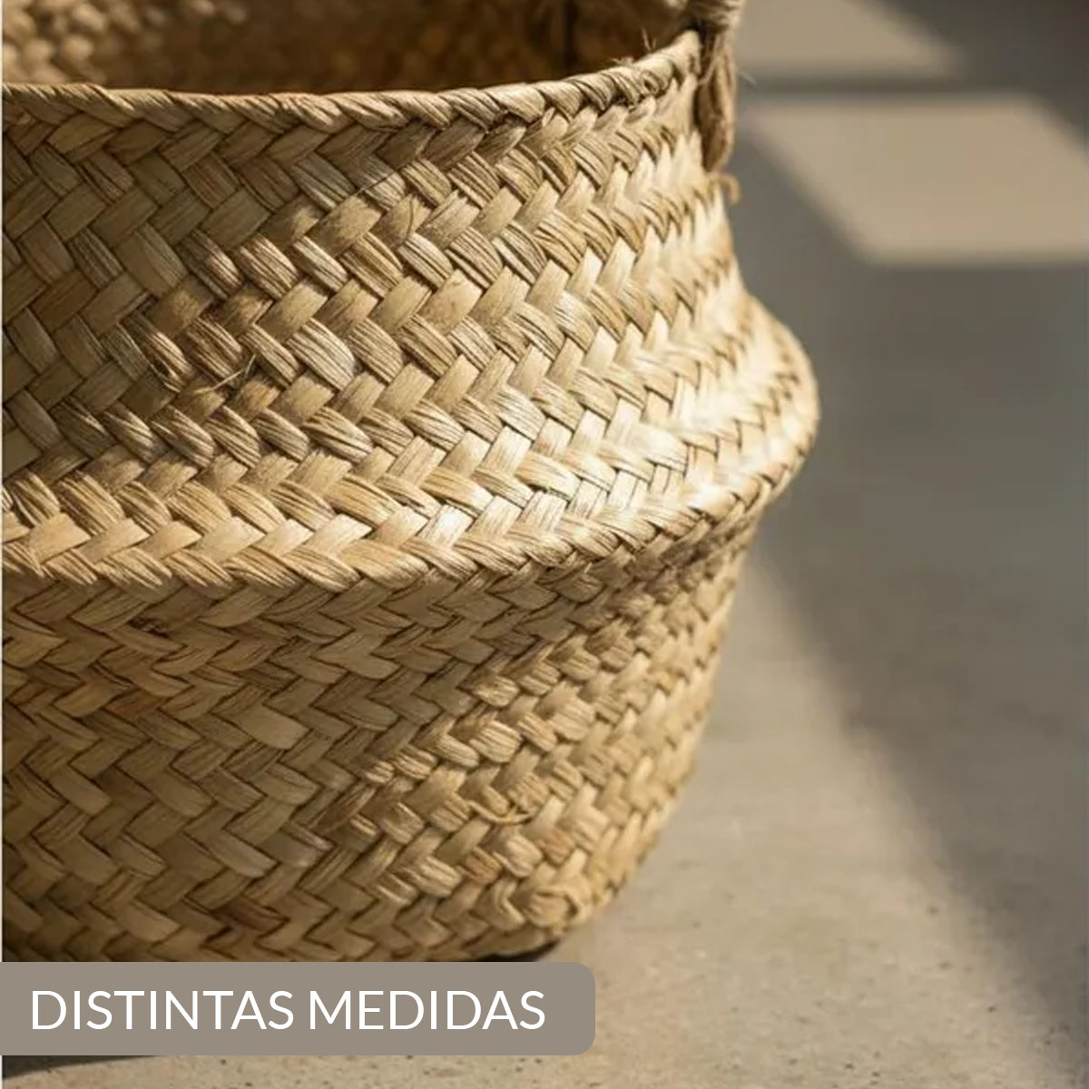 MACETA O CESTA DE SEAGRASS ORGANIZADORA PARA PLANTAS - Imagen 2