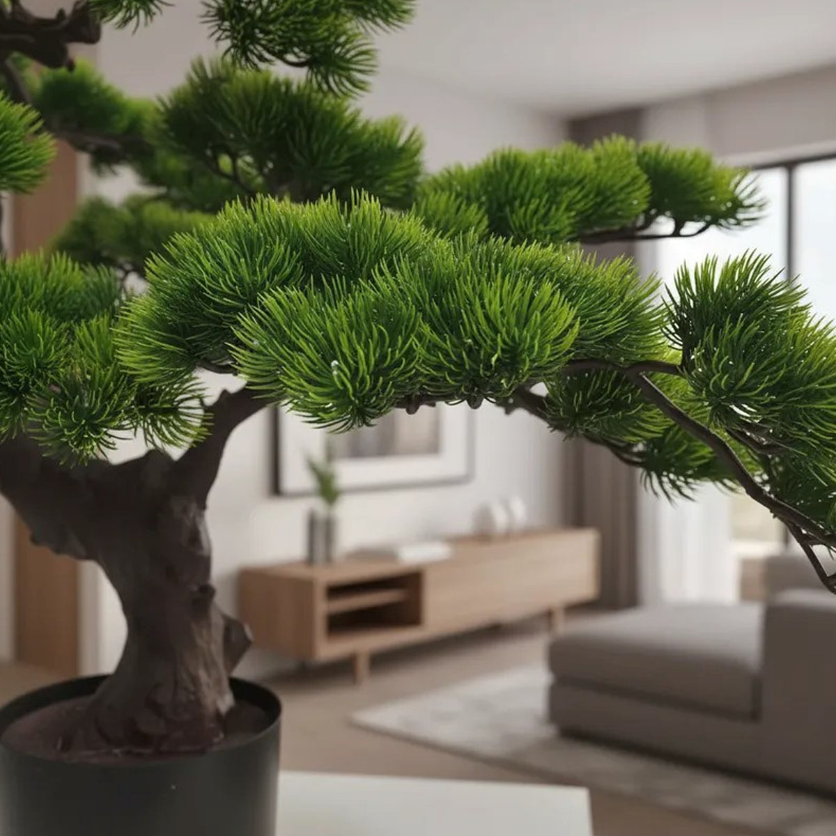 BONSAI ARTIFICIAL DE 50 CM CON MACETA - Imagen 4