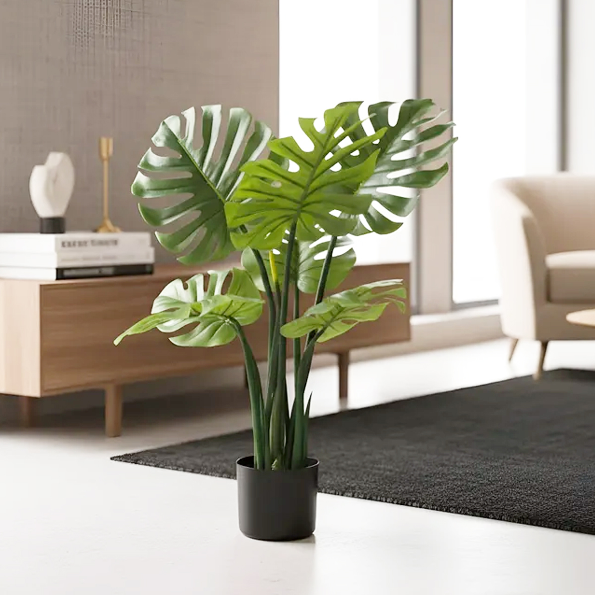 PLANTA ARTIFICIAL MONSTERA 80 CM