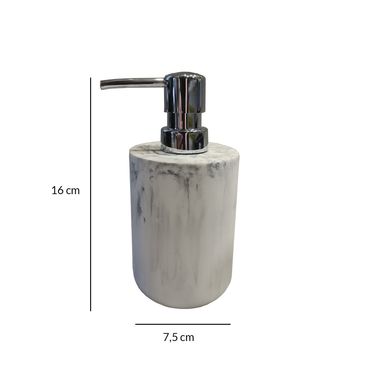 DISPENSER RESINA MÁRMOL BLANCO OPACO - Imagen 4