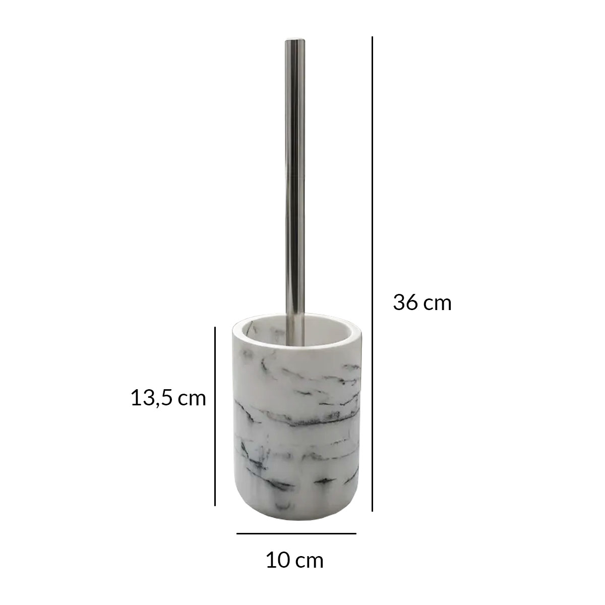 ESCOBILLA DE RESINA MÁRMOL BLANCO OPACO - Imagen 4