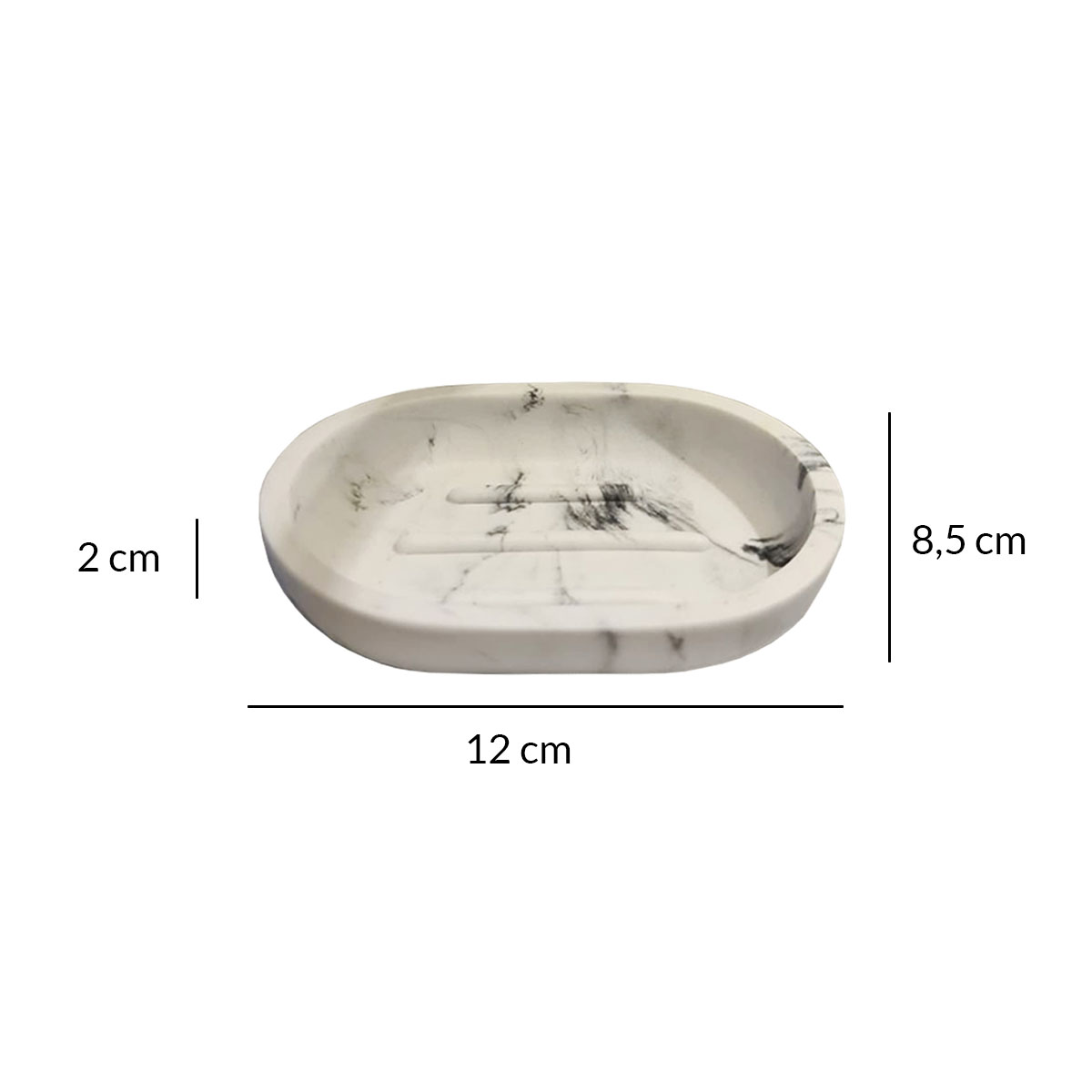 JABONERA RESINA MÁRMOL BLANCO OPACO - Imagen 4