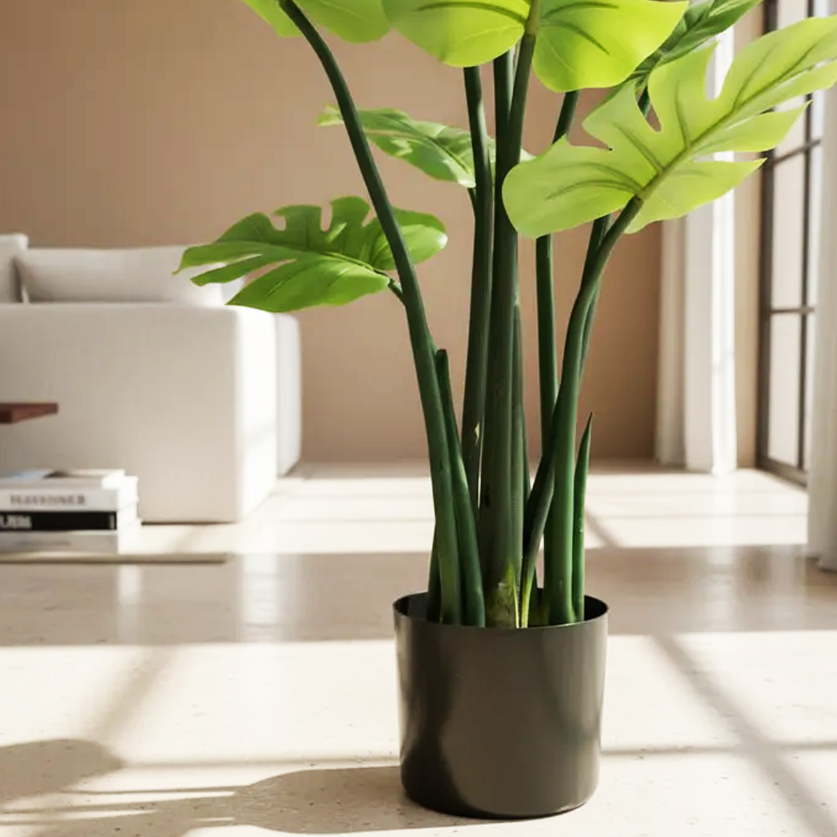 PLANTA ARTIFICIAL MONSTERA 80 CM - Imagen 4